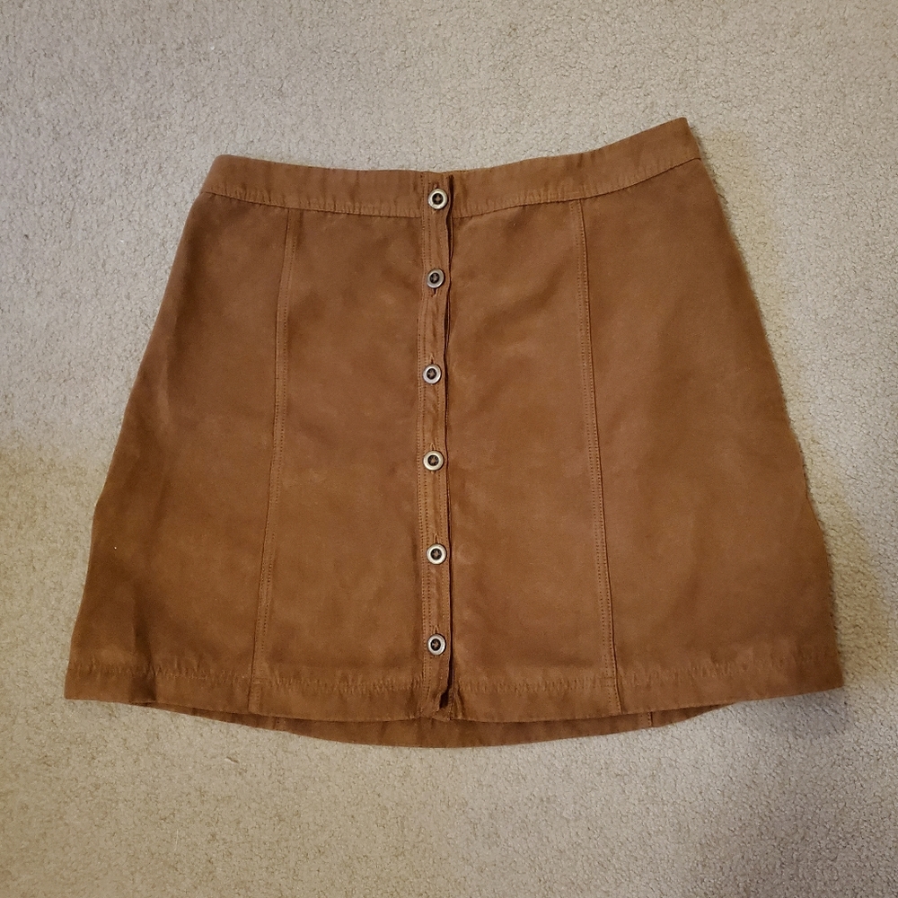 Hollister suede mini skirt